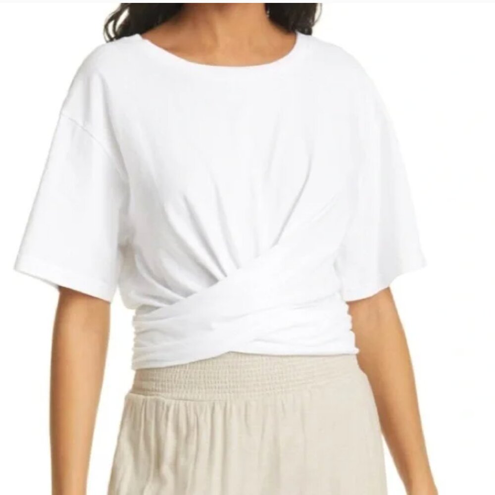 A.L.C. White Crop Top